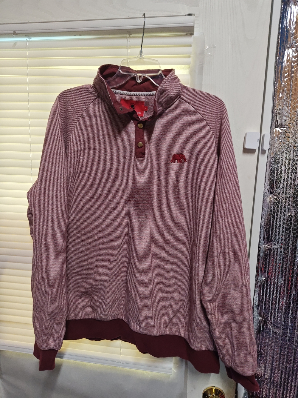 Southern Proper Maroon Heathered Quarter-Snap Pullover